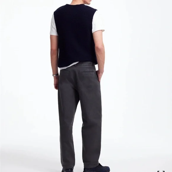 Madewell Pleated Twill Trousers Sz 34 NS396 - Picture 3 of 7